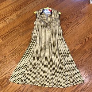 Nic + Zoe Woman’s Yellow Dress With Sunglasses Design Size M
